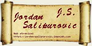 Jordan Šalipurović vizit kartica